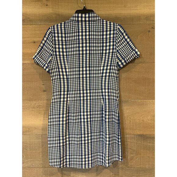 NEW THEORY Plaid Mini Shirt Dress SIZE 2 - Picture 6 of 10